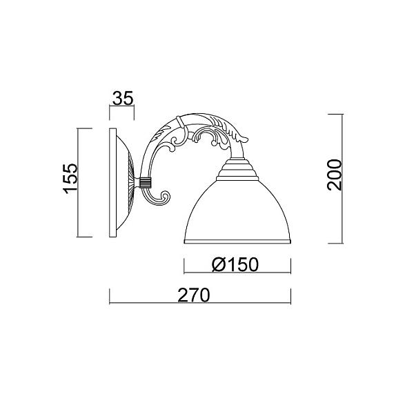 Бра Myfar Anais MR2740-1W