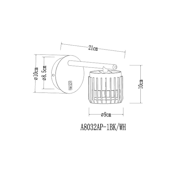 Бра Arte Lamp Atria A8032AP-1WH