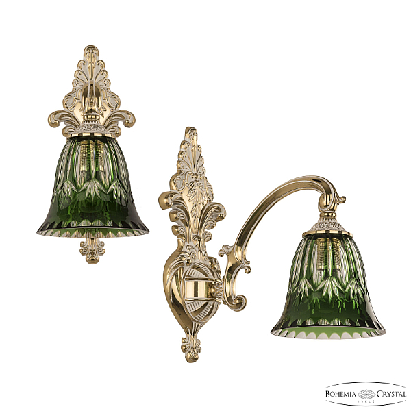 Бра Bohemia Ivele 7209B14/1/175 GW P2 D Clear-Green/H-1I