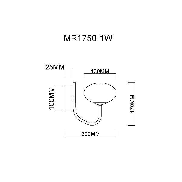 Бра MyFar Scott MR1750-1W