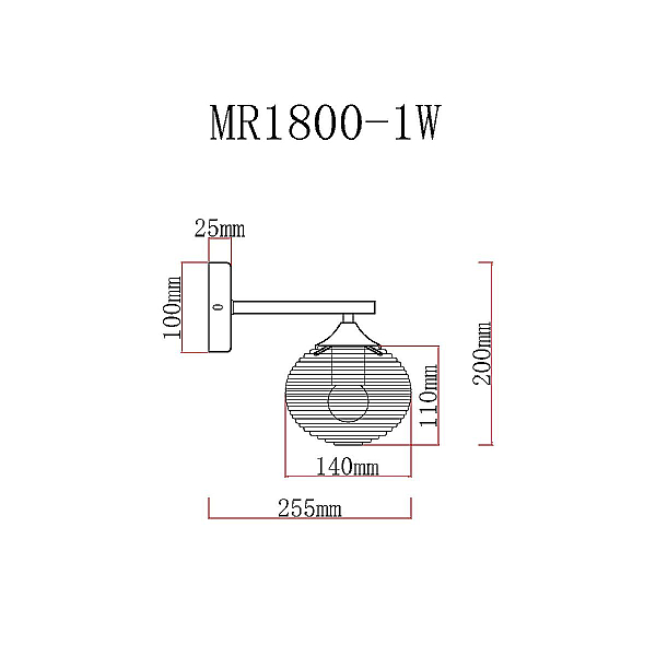 Бра MyFar Gloria MR1800-1W