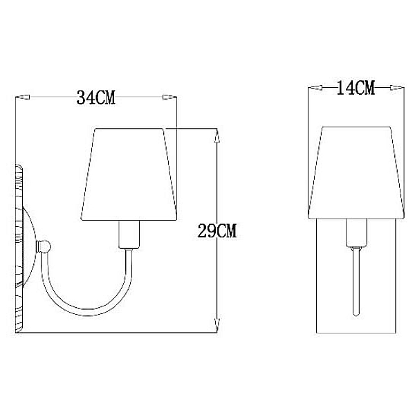 Бра Arte Lamp Gracie A7301AP-1PB