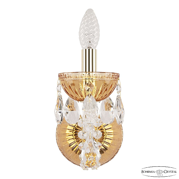 Бра Bohemia Ivele Crystal 5402B/1/141 G Amber/M-1G