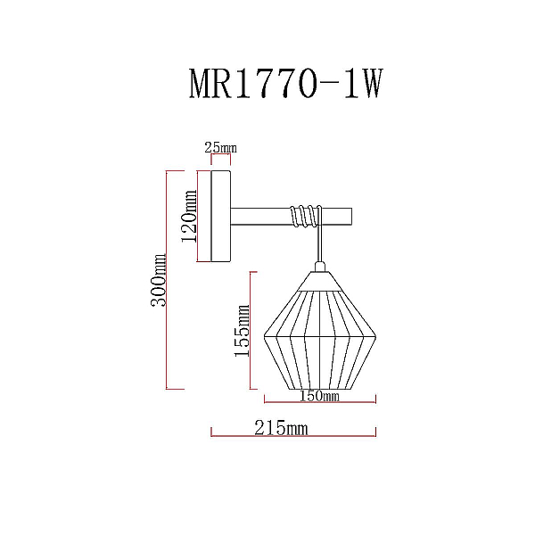 Бра MyFar Bella MR1770-1W