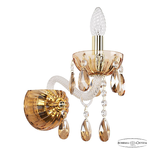 Бра Bohemia Ivele Crystal 5413B/1/165 G Amber/M-1H K721