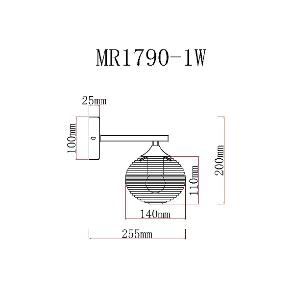 Бра MyFar Gloria MR1790-1W