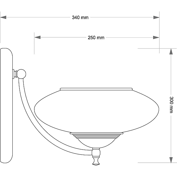Бра Kutek San Marino Lampshade SAN-K-1(P/A)CR