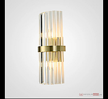 Бра ImperiumLoft Clear Glass Gold metal Wall Lamp 147727-22