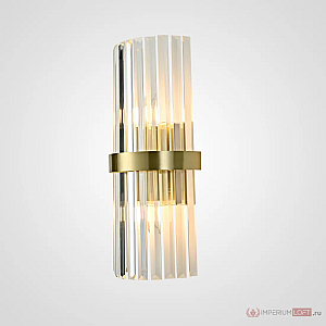 Бра ImperiumLoft Clear Glass Gold metal Wall Lamp 147727-22