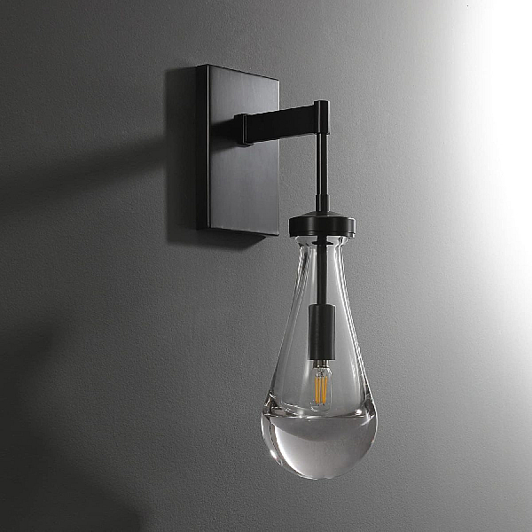 Бра DeLight Collection Raindrop MT9093-1W black brushed gold