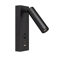 Спот Arlight SP-BED-CHARGE-S60x125-3W Warm3000 (BK, 20 deg, 230V, USB-A, USB-C) 029629(1)