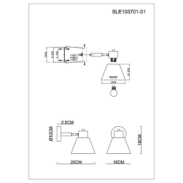 Спот Evoluce Buve SLE103701-01