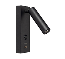 Спот Arlight SP-BED-CHARGE-S60x125-3W Warm3000 (BK, 20 deg, 230V, USB-A, USB-C) 029629(1)