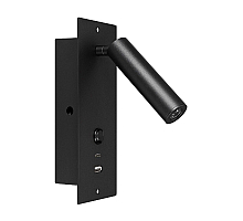 Спот Arlight SP-BED-CHARGE-BUILT-S80x230-3W Warm3000 (BK, 20 deg, 230V, USB-A, USB-C) 046880