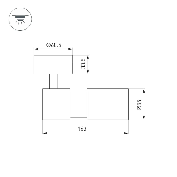 Спот Arlight SP-ARTEMIS-SURFACE-FLAP-R55-12W Day4000 051794