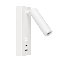 Спот Arlight SP-BED-CHARGE-S60x125-3W Warm3000 (WH, 20 deg, 230V, USB-A, USB-C) 031394(1)