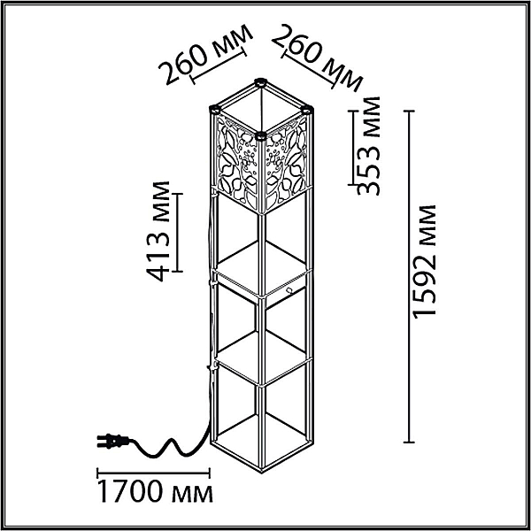 Торшер Lumion Comfi Practic 8092/1F