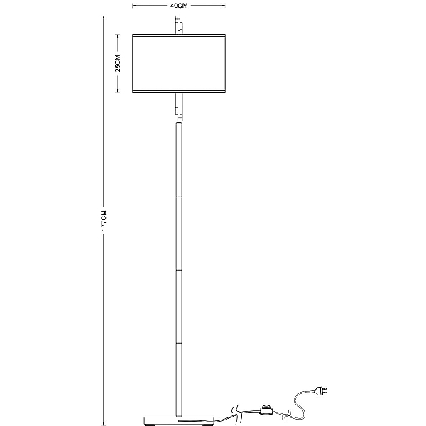 Торшер Arte Lamp Julietta A5037PN-2CC