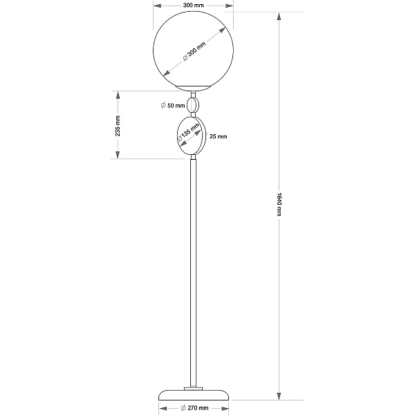 Торшер Kutek Dimaro DIM-LS-1(P)
