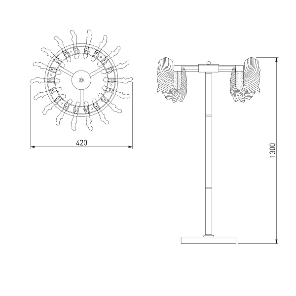 Торшер Bogates Farfalla 80510/1 a065737