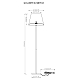Торшер Arte Lamp Elba A2581PN-1CC