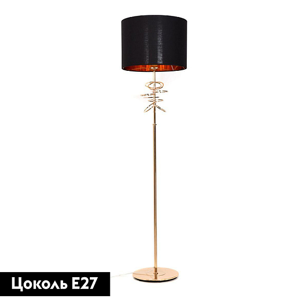 Торшер Lumina Deco Milari LDF 5530 F.GD+BK