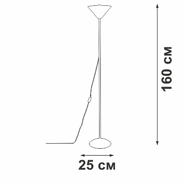 Торшер Vitaluce V2841-1/1P