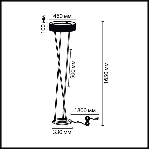Торшер Lumion Alva Ledio 8370/30FL