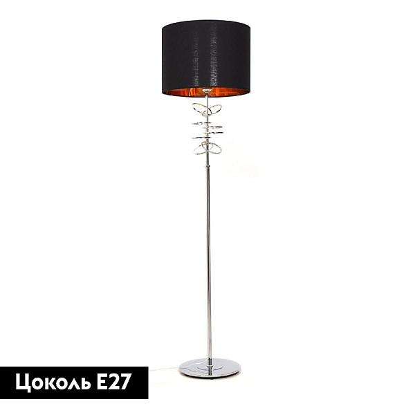 Торшер Lumina Deco Milari LDF 5530 CHR+BK