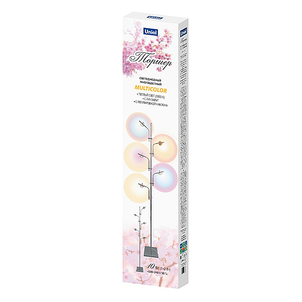 Торшер Uniel ULM-T640 5x2W/3000K CHROME MULTICOLOR UL-00012154