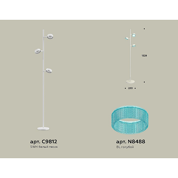 Торшер Ambrella Light Traditional (C9812, N8488) XB9812251