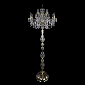 Торшер Bohemia Ivele Crystal 1403T1/8+4/195-165 G