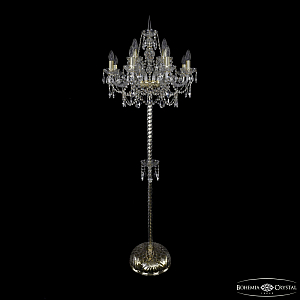 Торшер Bohemia Ivele Crystal 1411T2/8+4/195-170 G