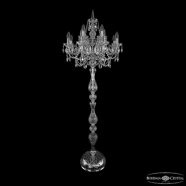 Торшер Bohemia Ivele Crystal 1411T1/8+4/195-170 Ni
