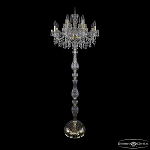 Торшер Bohemia Ivele Crystal 1403T1/8+4/195-165 G