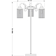 Торшер Kutek Fiore FIO-LS-3 (P)