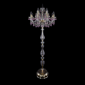 Торшер Bohemia Ivele Crystal 1410T1/8+4/195-165 G V7010