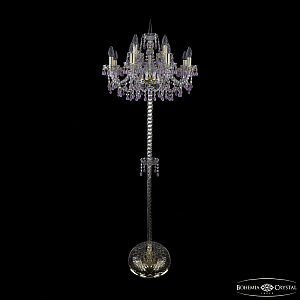 Торшер Bohemia Ivele Crystal 1410T2/8+4/195-165 G V7010