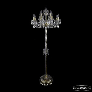 Торшер Bohemia Ivele Crystal 1402T2/8+4/195-165 G
