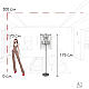 Торшер LOFT IT Vaille Crystal 10450F