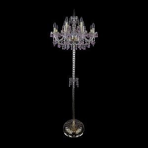 Торшер Bohemia Ivele Crystal 1410T2/8+4/195-165 G V7010