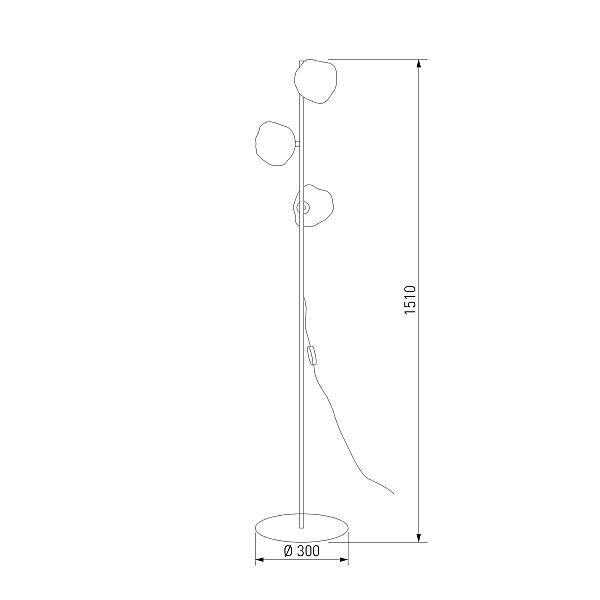 Торшер TK Lighting 16150 Lava Brown a071840
