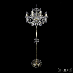 Торшер Bohemia Ivele Crystal 1409T2/8+4/195-165 G