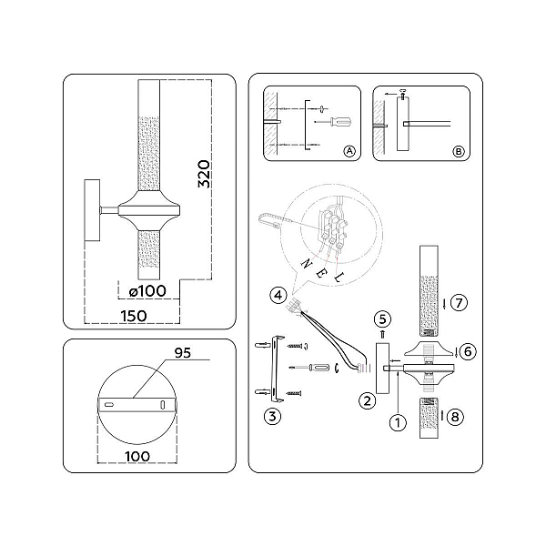 Бра Ambrella Light High Light Modern LH55362