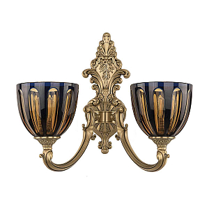 Бра Bohemia Ivele Crystal Verona 7209B14/2/175 FP P1 U Amber-Blue/H-1H