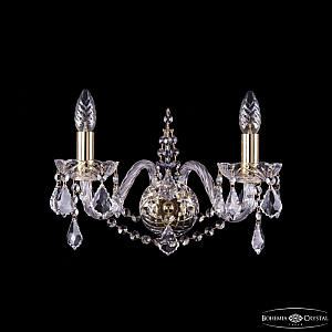 Бра Bohemia Ivele Crystal 1411B/2/160 G Leafs