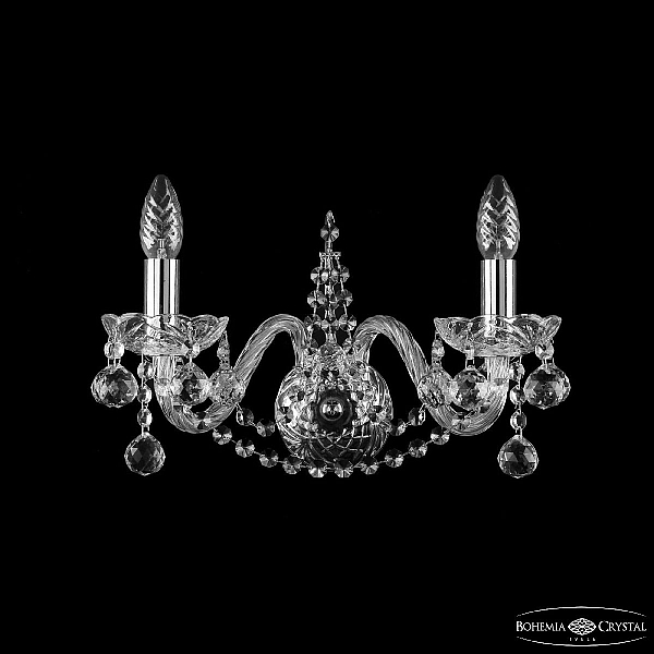 Бра Bohemia Ivele Crystal 1411B/2/160 Ni Balls