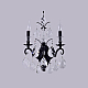 Бра Crystal Lux Magnifico AP2 Black/Transparent