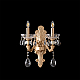 Бра Crystal Lux ELIZABETH AP2 BRASS