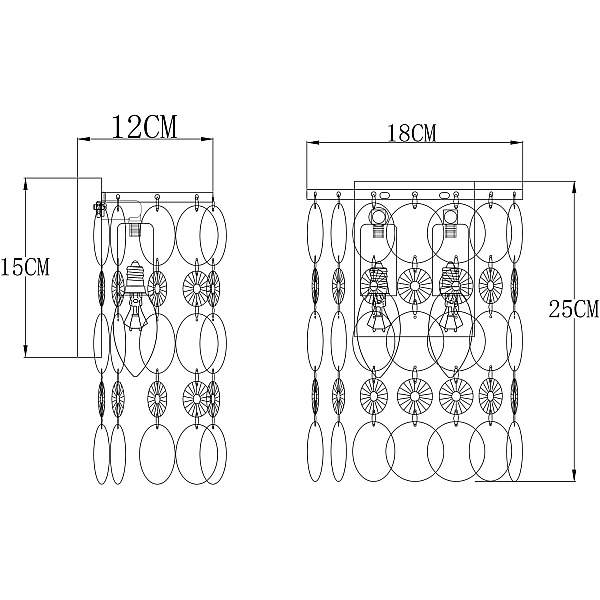 Бра Arte Lamp Pipirima A4041AP-2CC